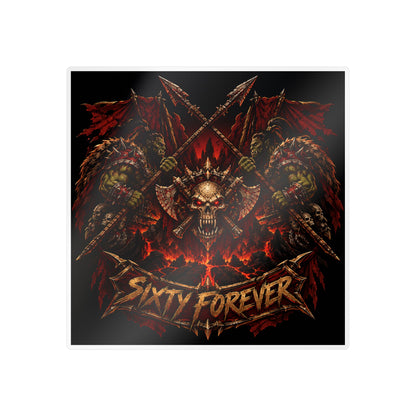 Sixty Forever – Skull & Axes – Sticker
