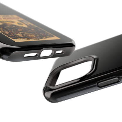 Phone Case — 'Social Life: Level 0 — Level 60 Achieved (Lion Banner)' Heavy-Duty Impact-Resistant Phone Case