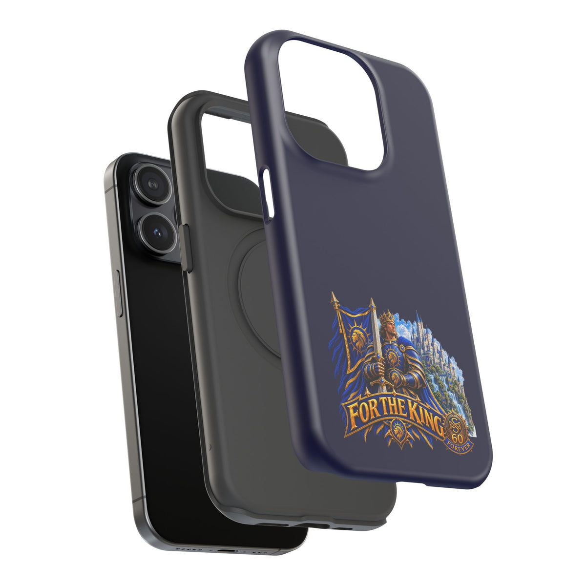 Phone Case — 'For The King' Banner Heavy-Duty Impact-Resistant Phone Case