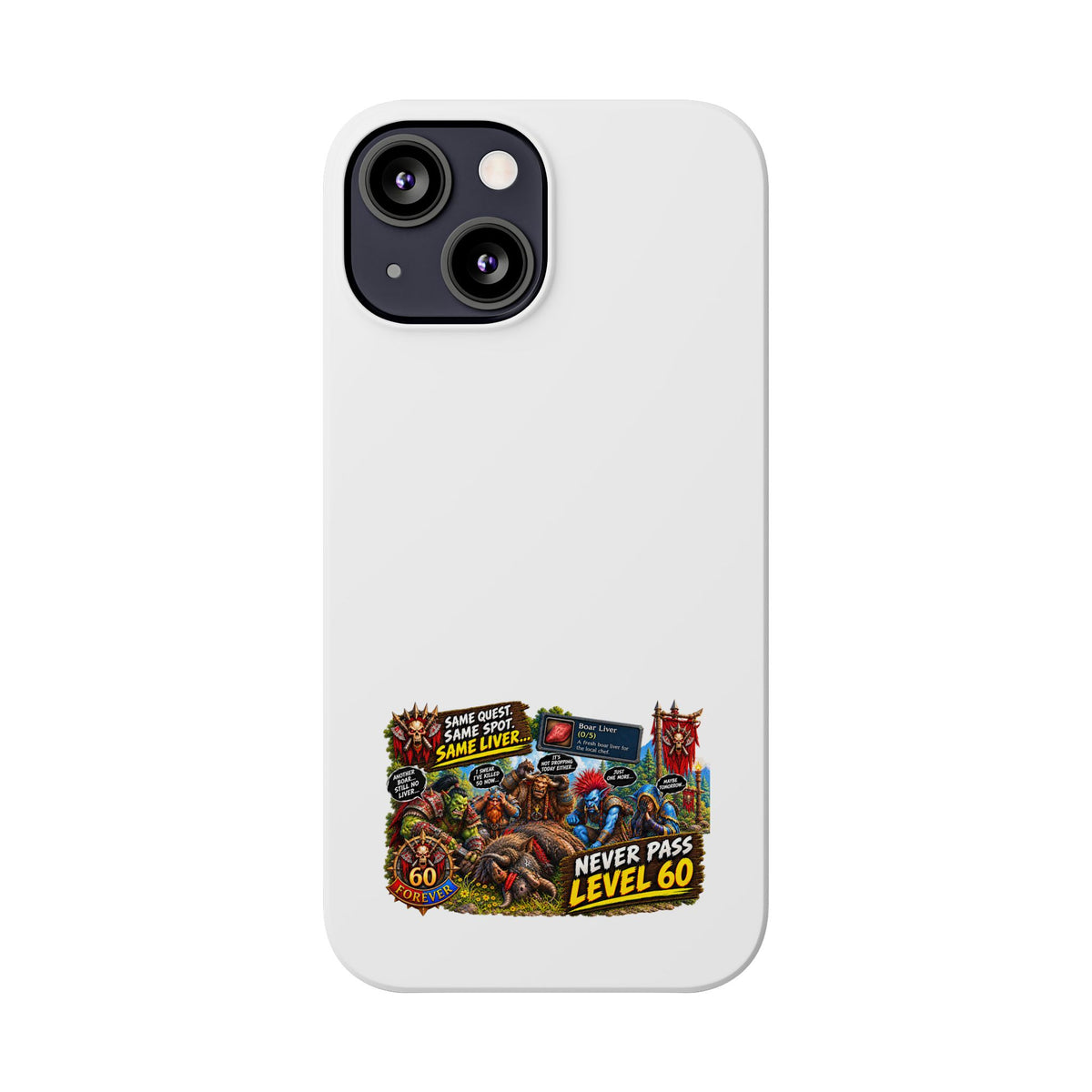 Level 60 Gamer Collage Slim Phone Case