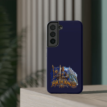 Phone Case — 'For The King' Banner Heavy-Duty Impact-Resistant Phone Case