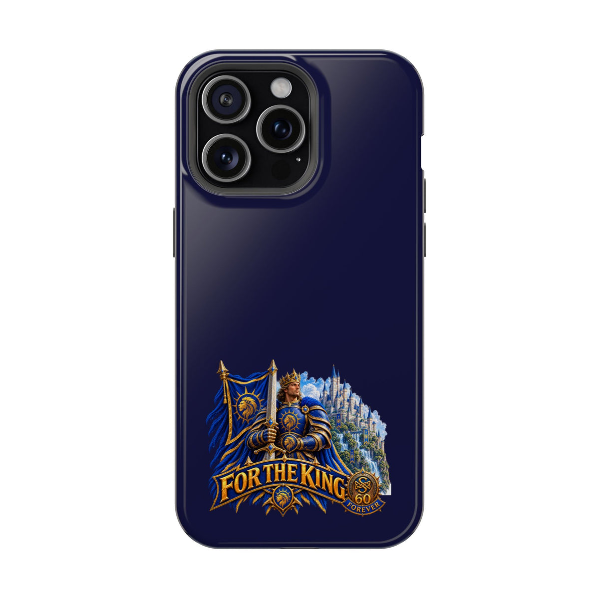 Phone Case — 'For The King' Banner Heavy-Duty Impact-Resistant Phone Case