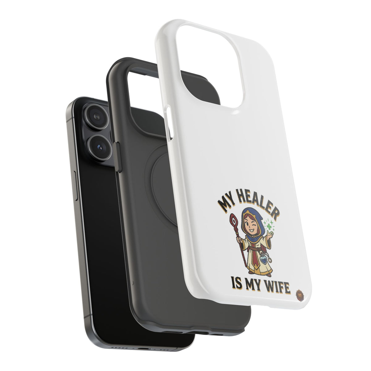 Phone Case — 'My Healer Is My Wife' Heavy-Duty Impact-Resistant Phone Case