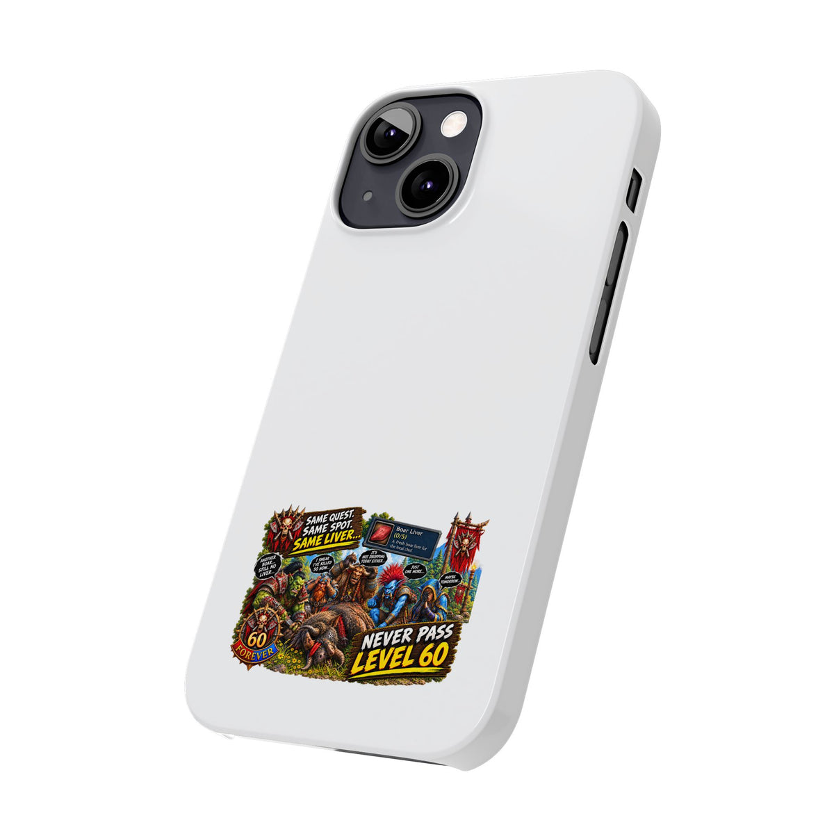 Level 60 Gamer Collage Slim Phone Case