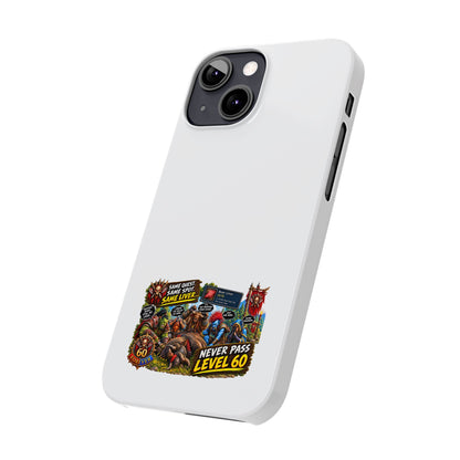 Level 60 Gamer Collage Slim Phone Case