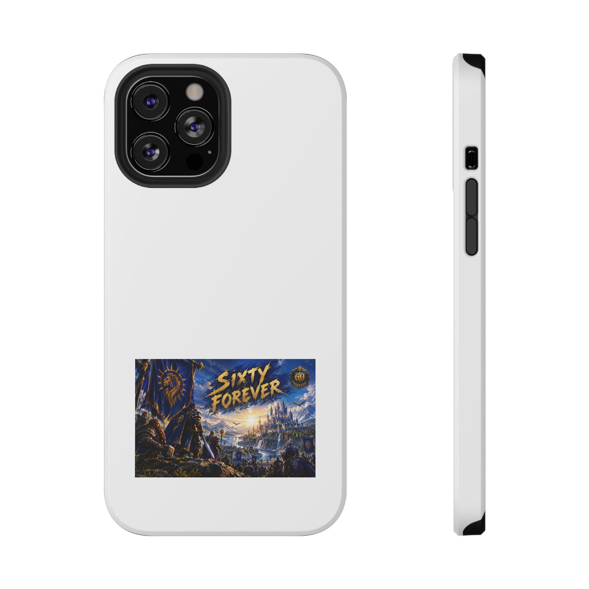 Sixty Forever – Blue Banner – Phone Case