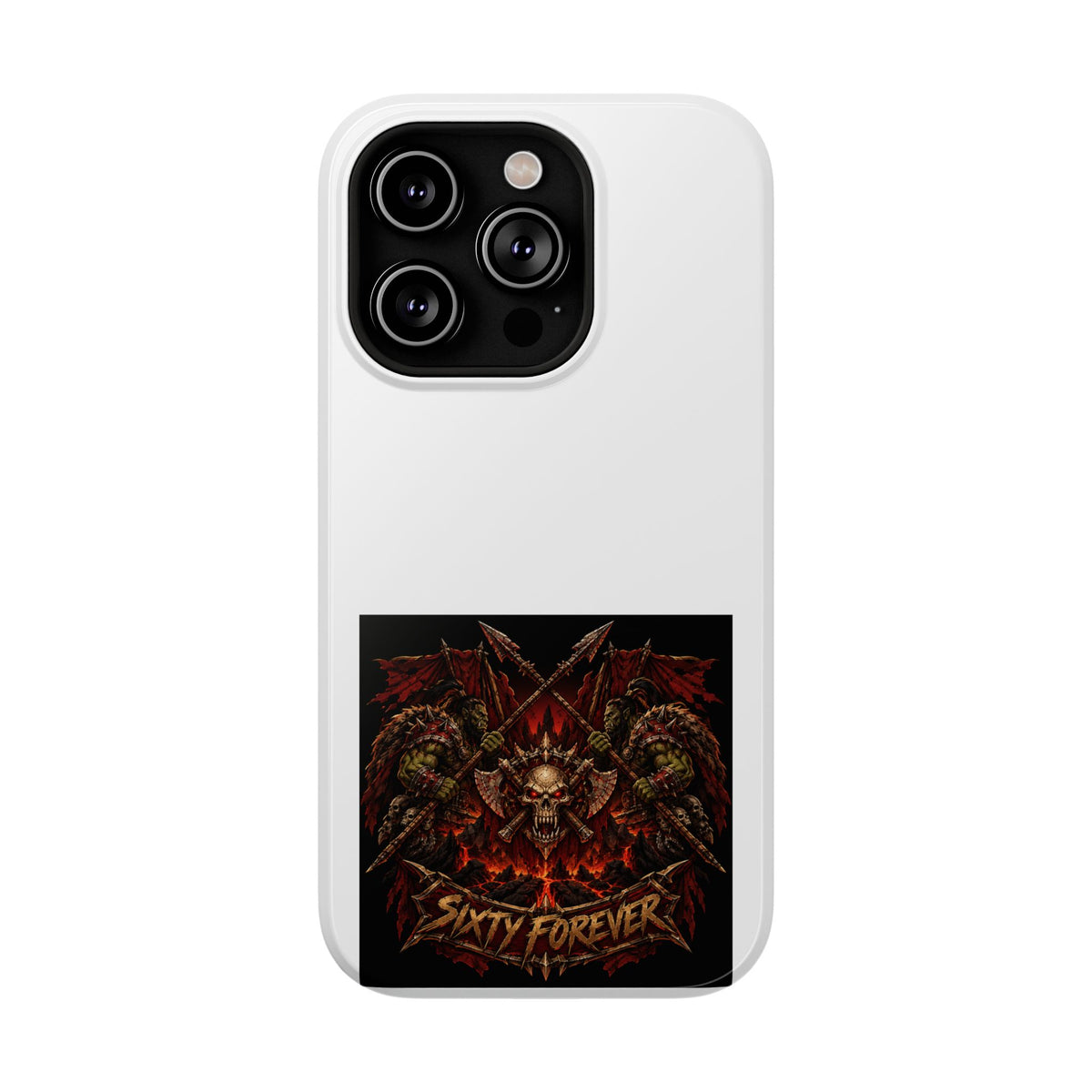 Sixty Forever – Skull & Axes – Phone Case
