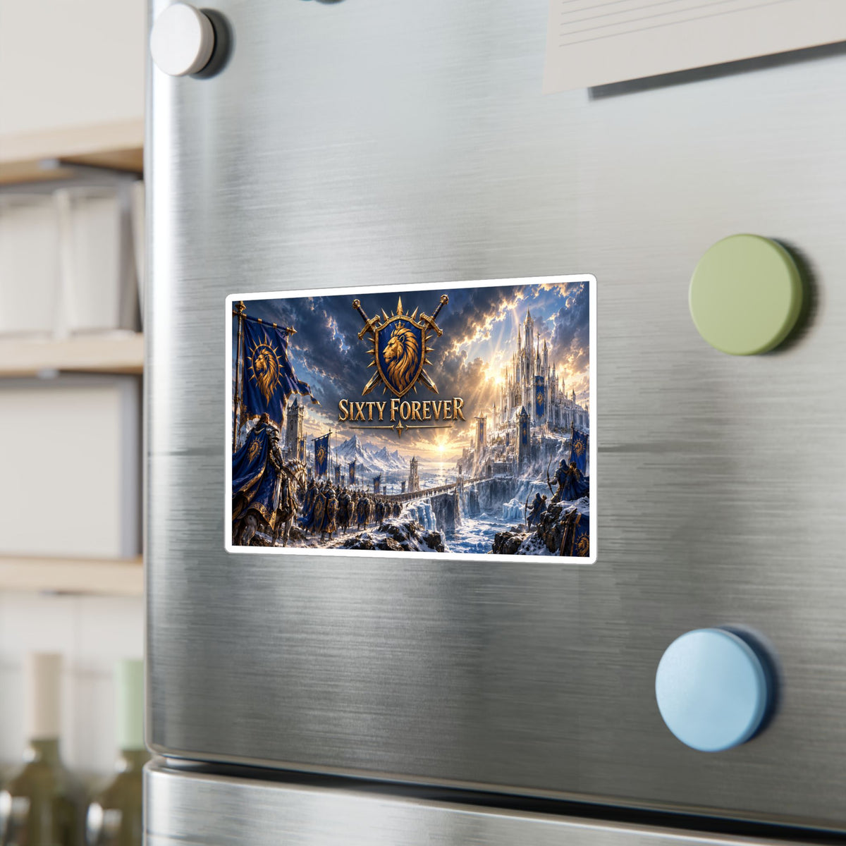 Sixty Forever – Lion Shield – Sticker