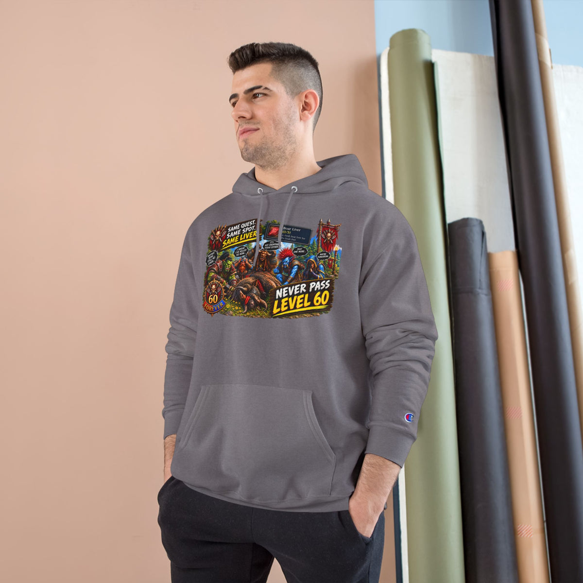 Never Pass Level 60 – Hoodie | Sixty Forever Co.
