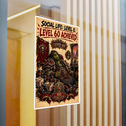 Level 60 Achieved (Red) – Sticker