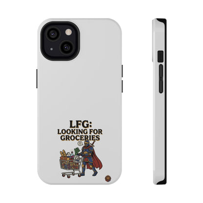 Phone Case — 'LFG: Looking for Groceries' Heavy-Duty Impact-Resistant Phone Case