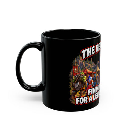The Real Endgame: Finding a Group – Black Mug (11oz & 15oz)