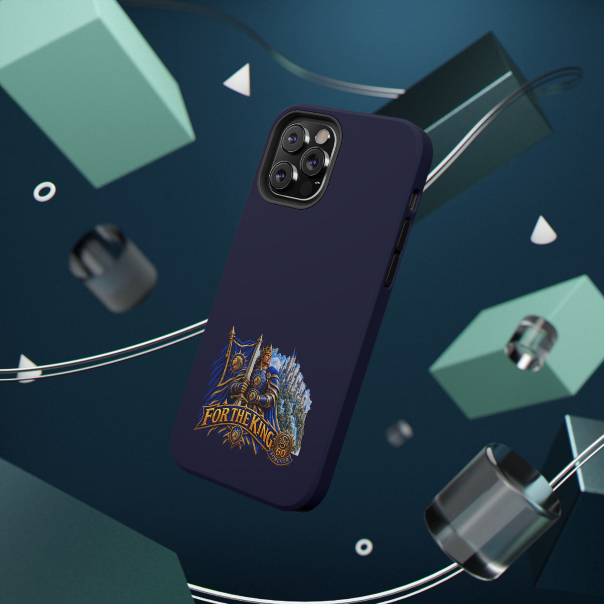 Phone Case — 'For The King' Banner Heavy-Duty Impact-Resistant Phone Case