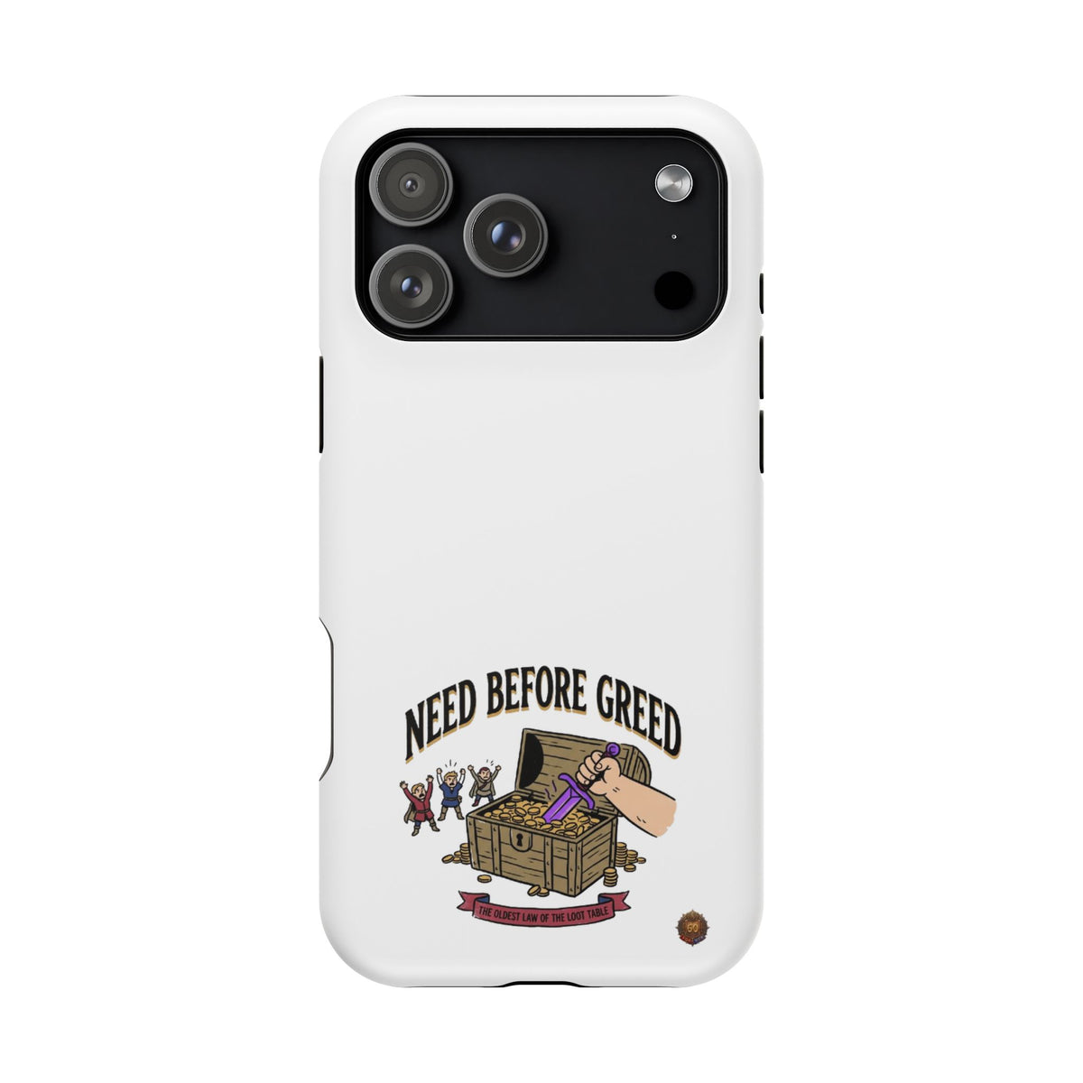Phone Case — 'Need Before Greed' Heavy-Duty Impact-Resistant Phone Case
