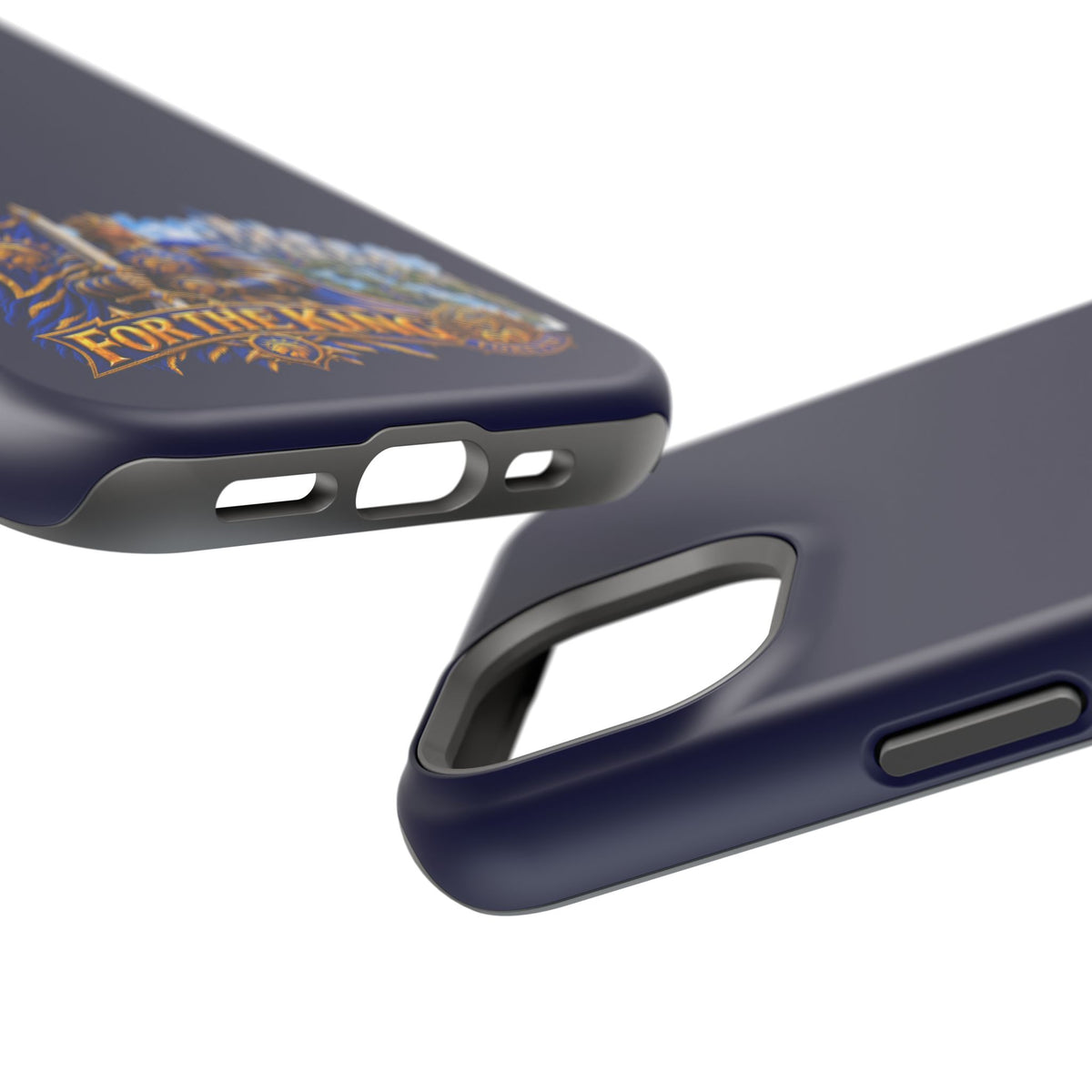 Phone Case — 'For The King' Banner Heavy-Duty Impact-Resistant Phone Case