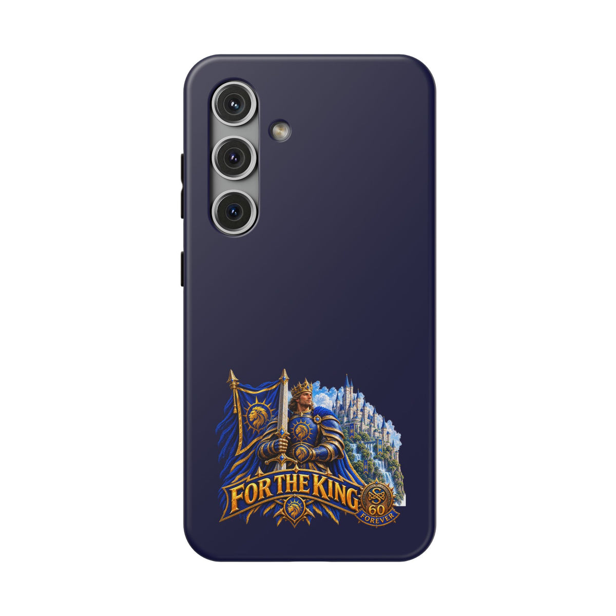 Phone Case — 'For The King' Banner Heavy-Duty Impact-Resistant Phone Case