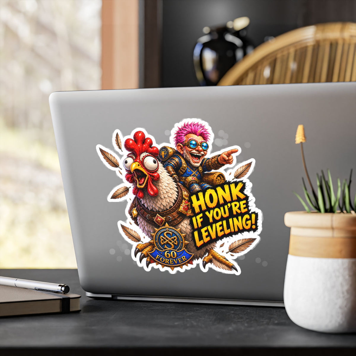 Honk If You're Leveling – Poster Decal