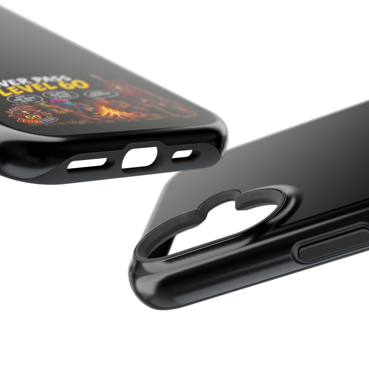 Phone Case — 'Never Pass Level 60' Heavy-Duty Impact-Resistant Phone Case