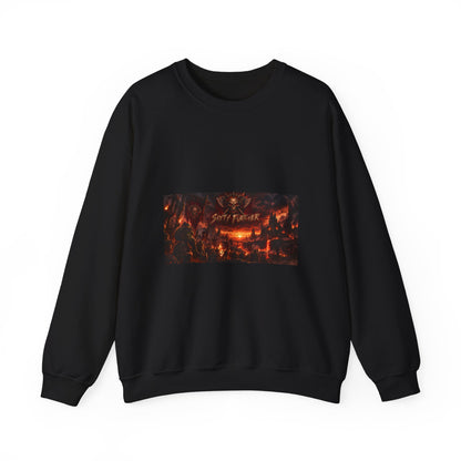 Crewneck Sweatshirt — Dark Fantasy 'Enjoy The Flames' Graphic
