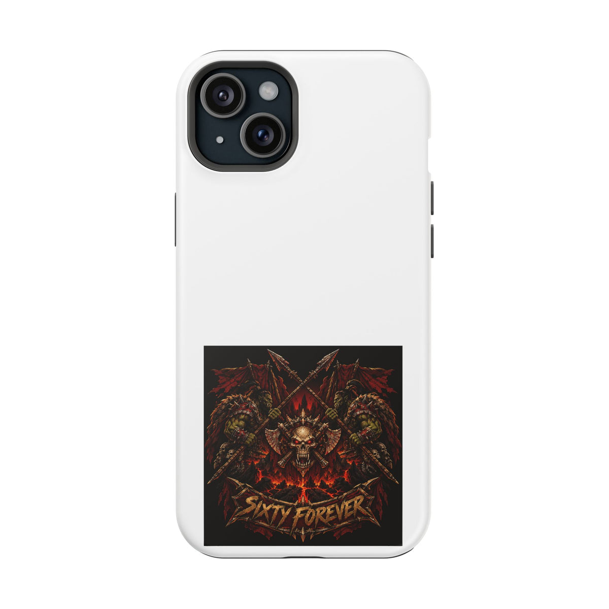 Sixty Forever – Skull & Axes – Phone Case