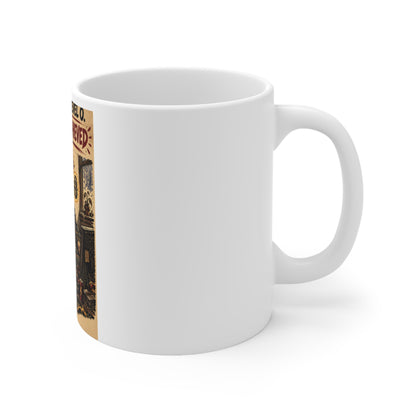 Social Life: Level 0 — Level 60 Achieved (Lion Banner) – White Mug (11oz)