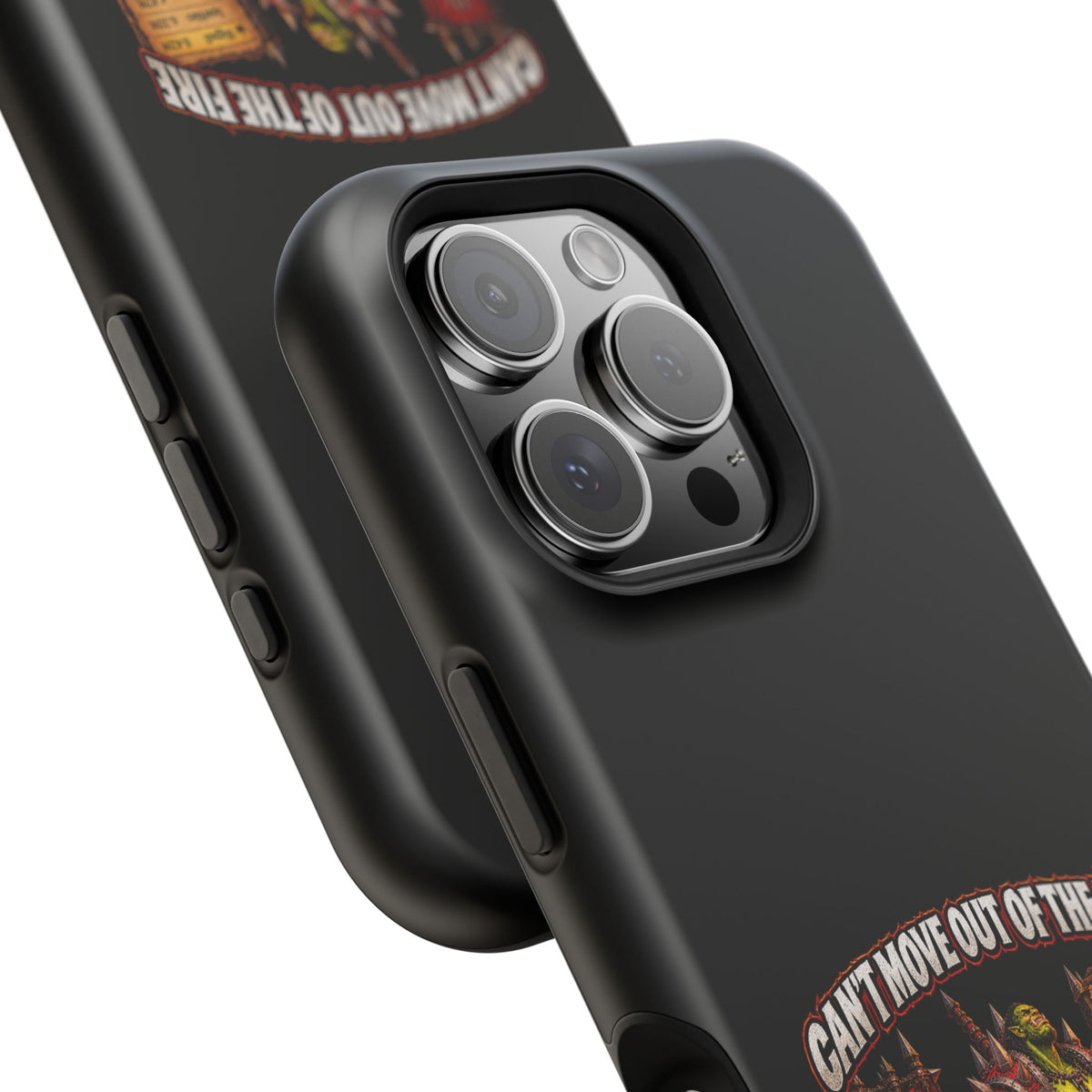 Phone Case — 'Can't Move Out of the Fire, It Would Lower My DPS' Heavy-Duty Impact-Resistant Phone Case