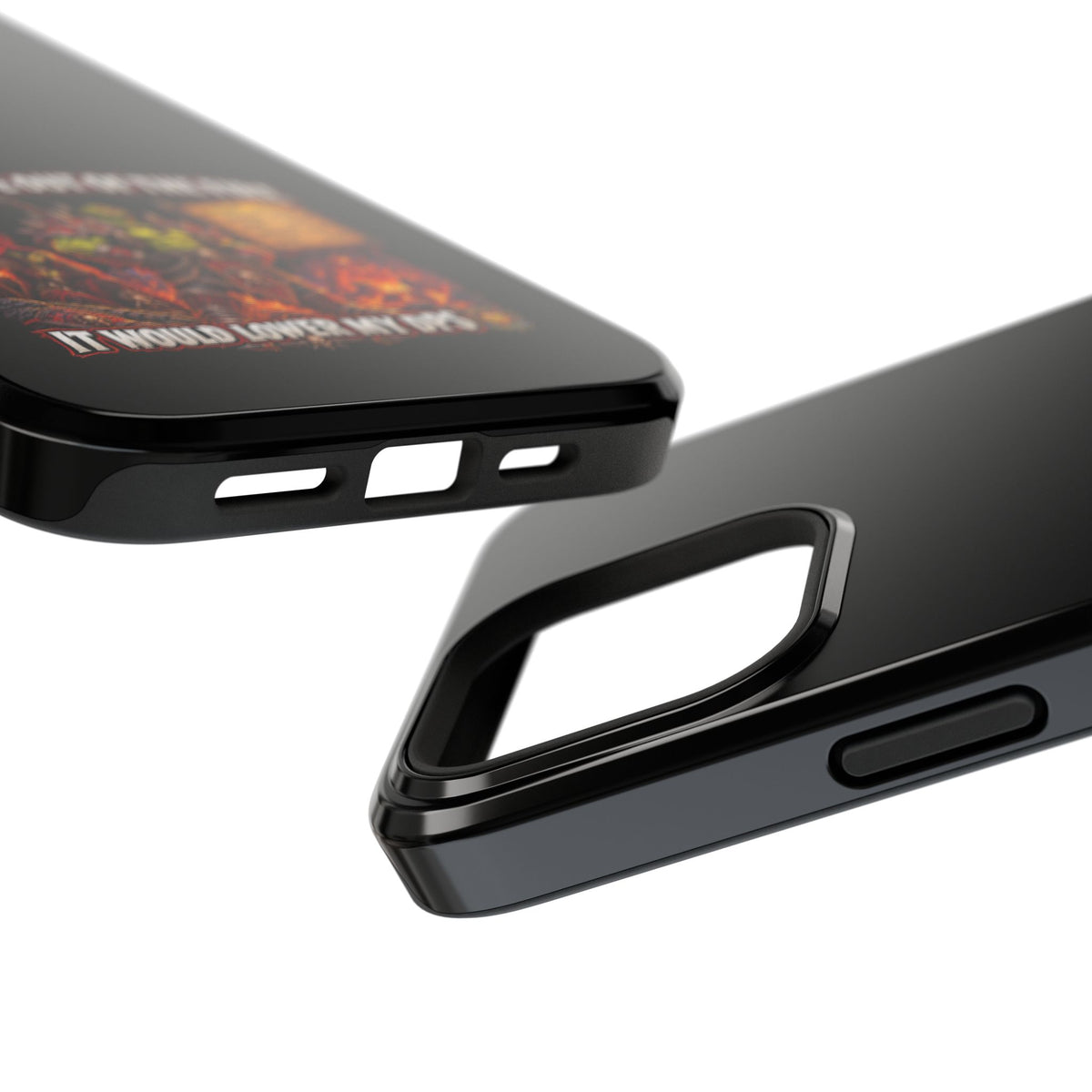 Phone Case — 'Can't Move Out of the Fire, It Would Lower My DPS' Heavy-Duty Impact-Resistant Phone Case