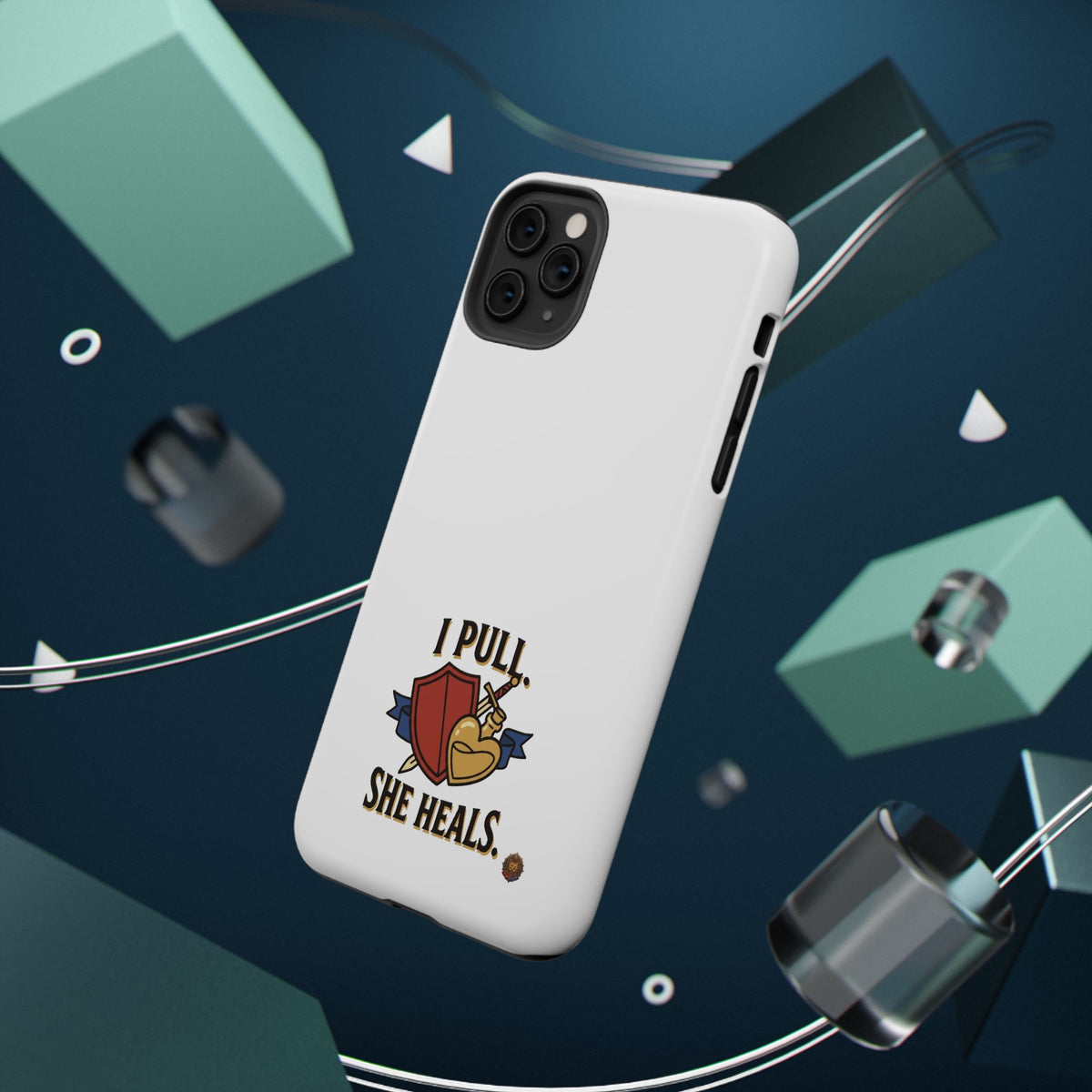 Phone Case — 'I Pull. She Heals.' Heavy-Duty Impact-Resistant Phone Case
