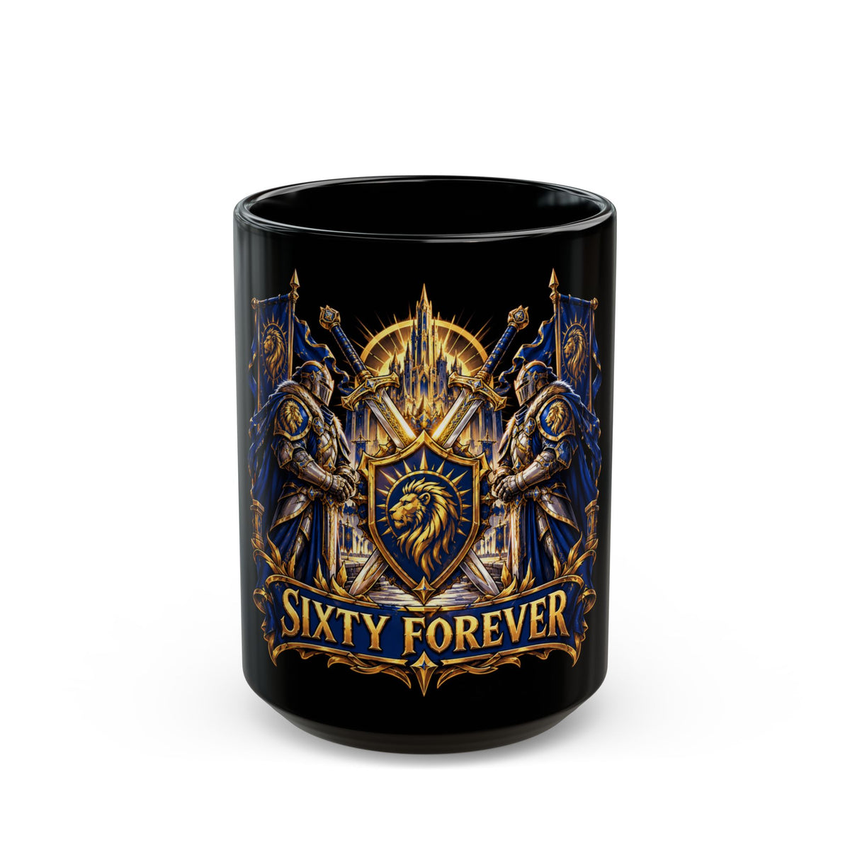 Sixty Forever Lion Knights – Black Mug (11oz & 15oz)