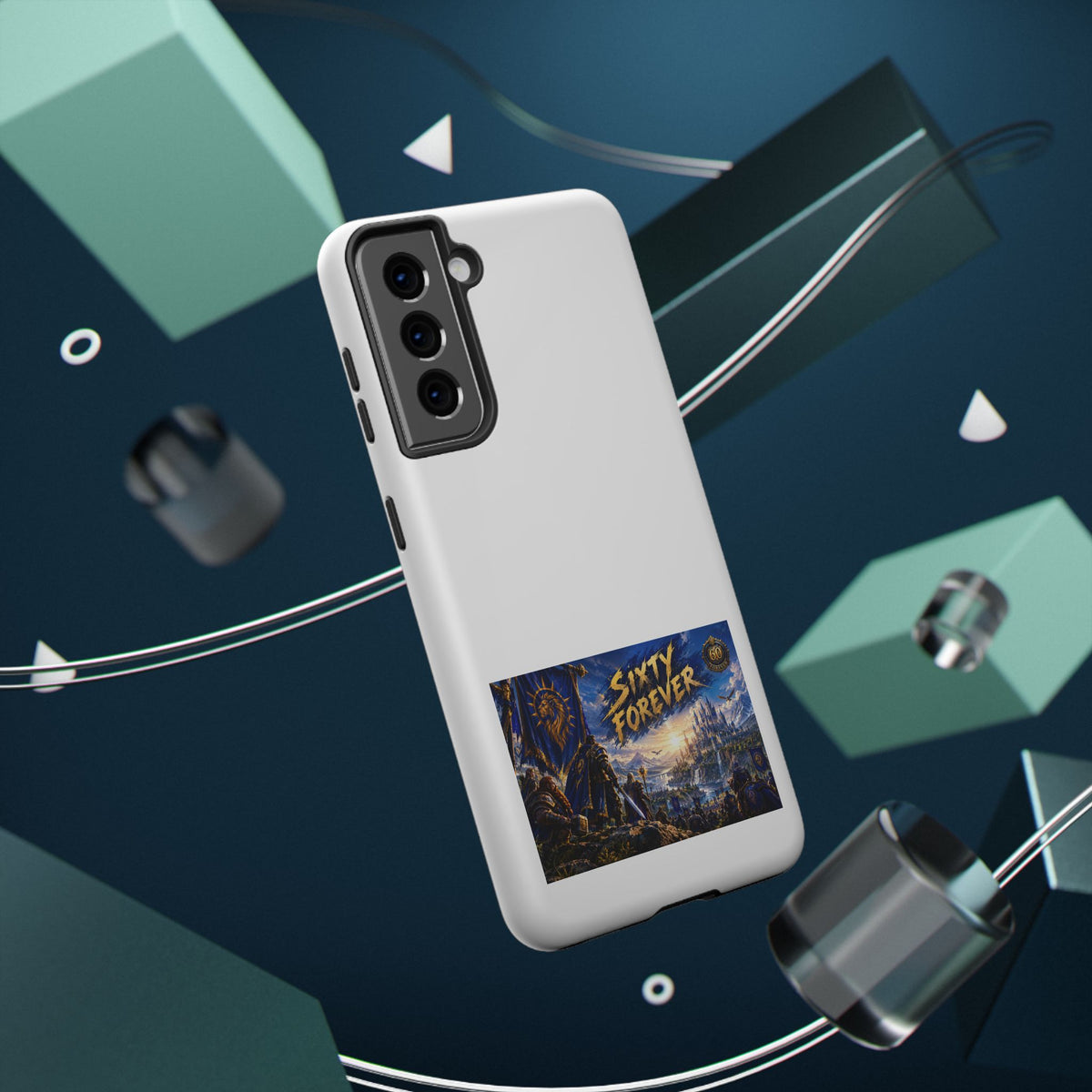Sixty Forever – Blue Banner – Phone Case