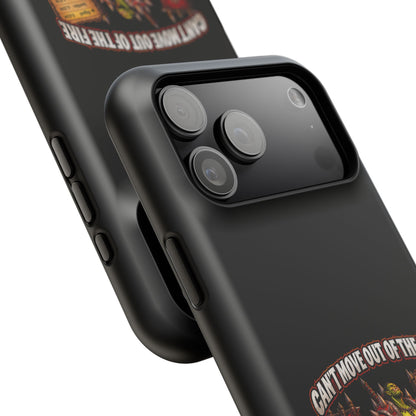 Phone Case — 'Can't Move Out of the Fire, It Would Lower My DPS' Heavy-Duty Impact-Resistant Phone Case