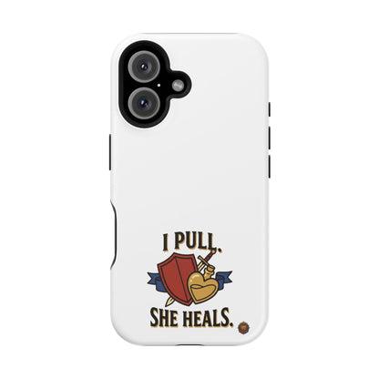 Phone Case — 'I Pull. She Heals.' Heavy-Duty Impact-Resistant Phone Case