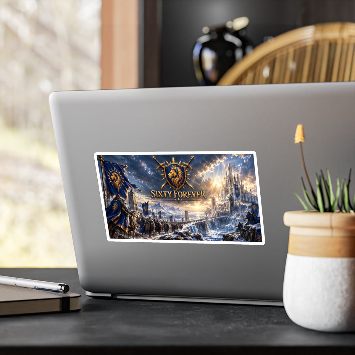 Sixty Forever – Lion Shield – Sticker