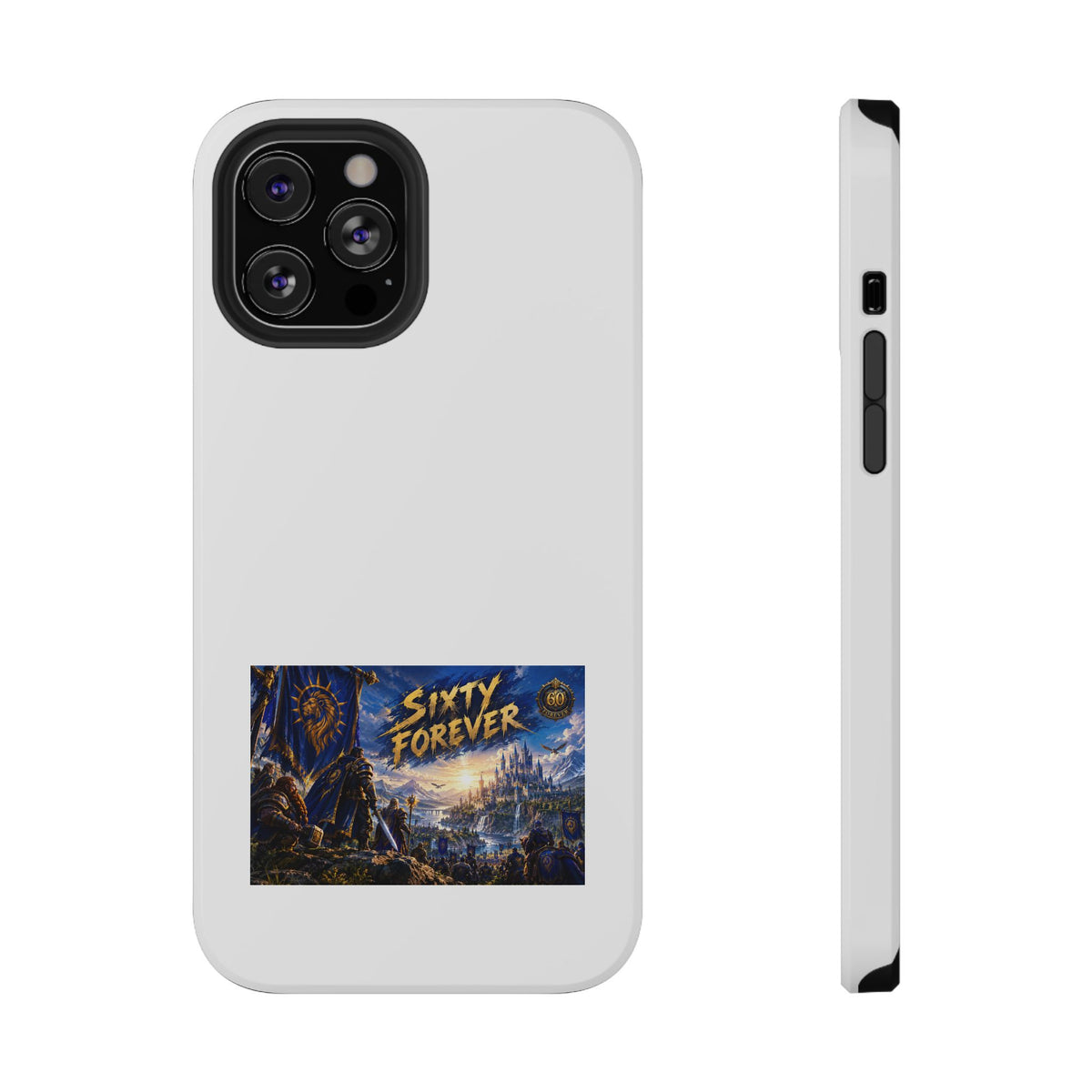Sixty Forever – Blue Banner – Phone Case