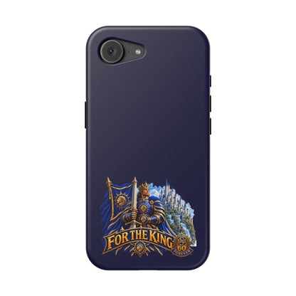 Phone Case — 'For The King' Banner Heavy-Duty Impact-Resistant Phone Case
