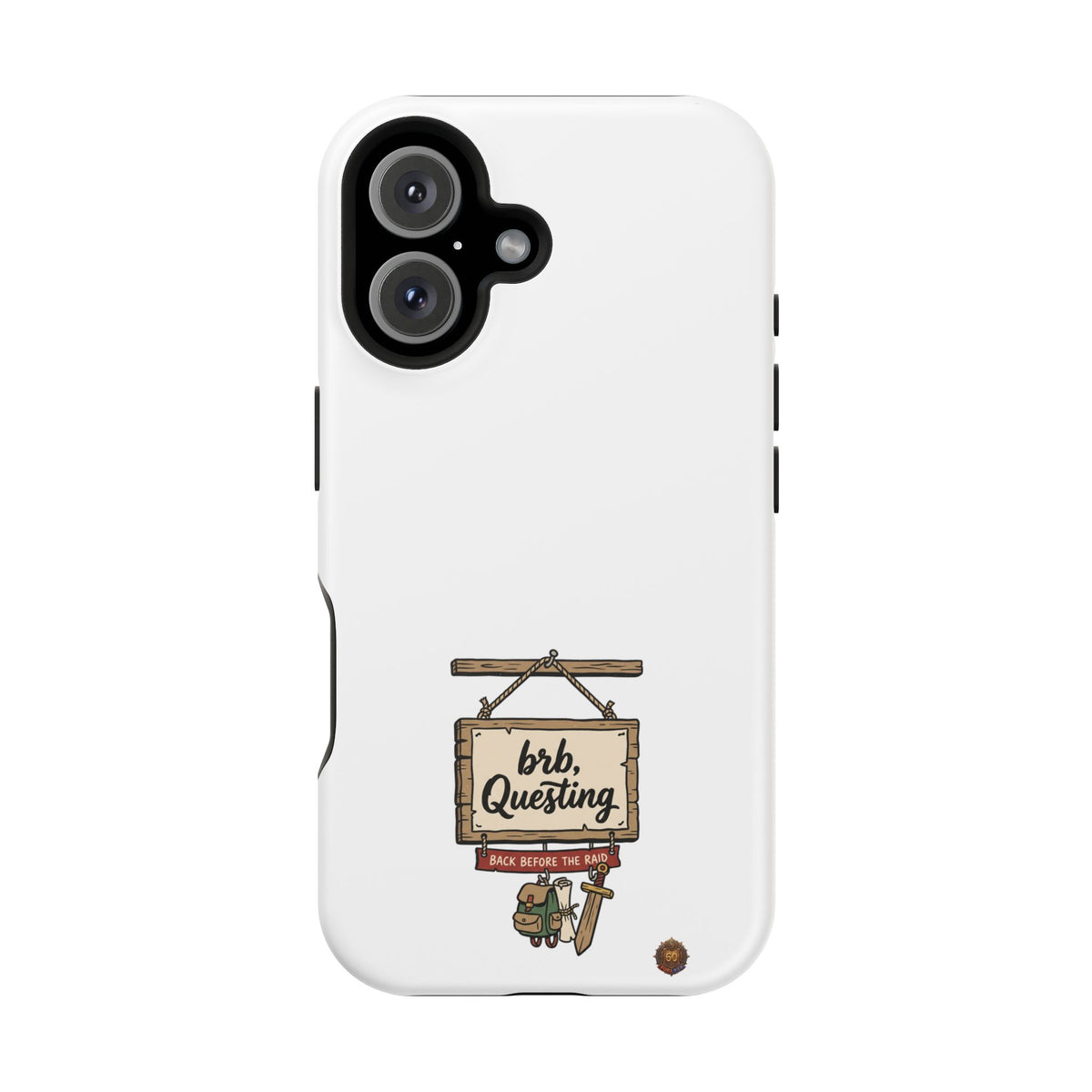 brb, Questing – Phone Case