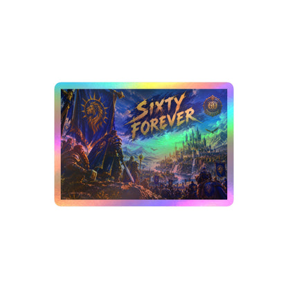 Sixty Forever – Blue Banner – Poster Decal