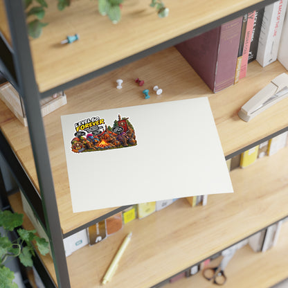 Sticker Sheet — "Level 60 Forever" Camping Gamer Sticker