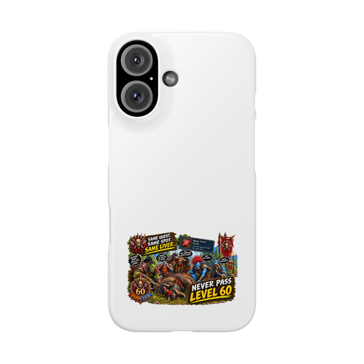 Level 60 Gamer Collage Slim Phone Case