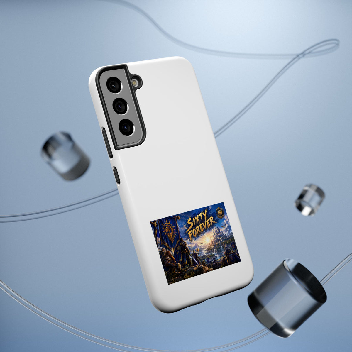 Sixty Forever – Blue Banner – Phone Case
