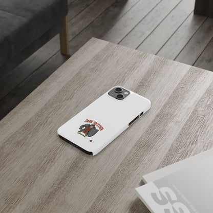 Slim Phone Case — "Tank Together" Medieval Tank Warrior Design