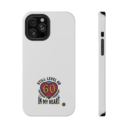 Phone Case — 'Still Level 60 In My Heart' Heavy-Duty Impact-Resistant Phone Case