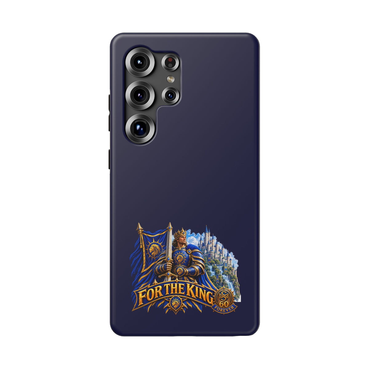 Phone Case — 'For The King' Banner Heavy-Duty Impact-Resistant Phone Case