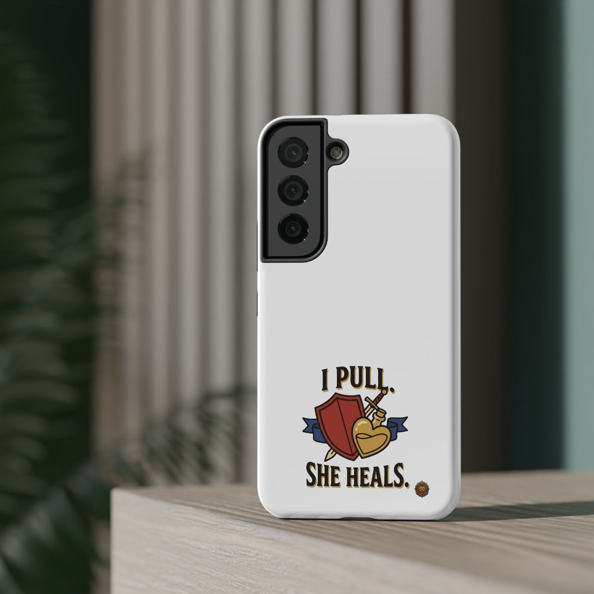 Phone Case — 'I Pull. She Heals.' Heavy-Duty Impact-Resistant Phone Case