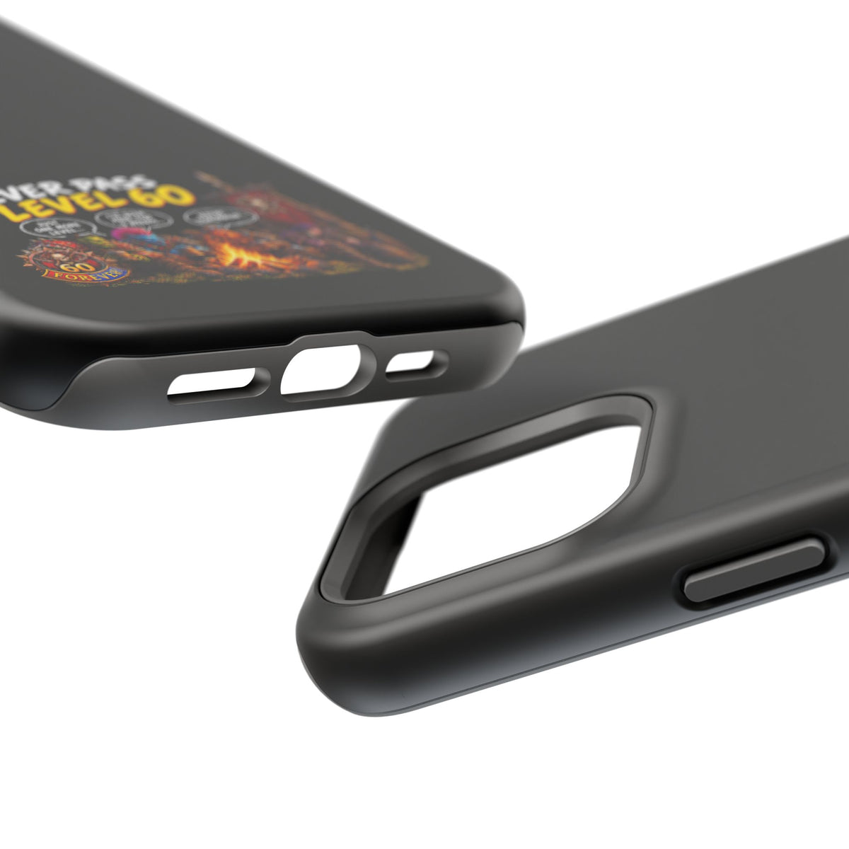 Phone Case — 'Never Pass Level 60' Heavy-Duty Impact-Resistant Phone Case