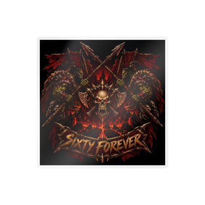Sixty Forever – Skull & Axes – Poster Decal