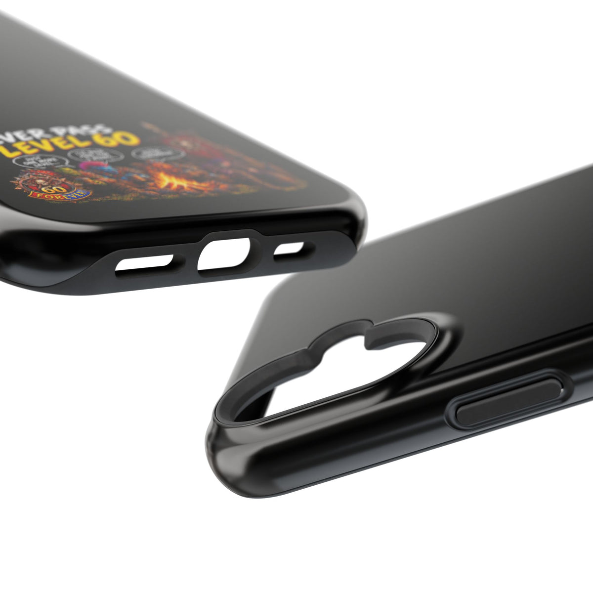 Phone Case — 'Never Pass Level 60' Heavy-Duty Impact-Resistant Phone Case