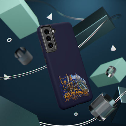 Phone Case — 'For The King' Banner Heavy-Duty Impact-Resistant Phone Case