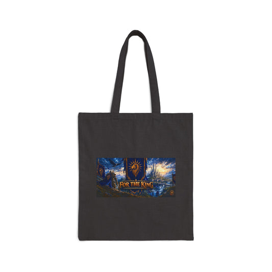 For The King Fantasy Tote Bag - Cotton Canvas Book Lover Grocery Shopper