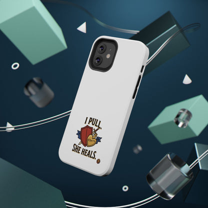 Phone Case — 'I Pull. She Heals.' Heavy-Duty Impact-Resistant Phone Case